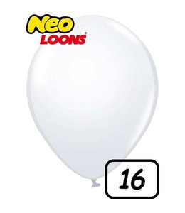Neotex 16 Inch Latex Balloons 50ct-White