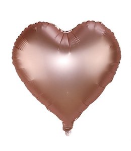 Anagram 18 Inch Heart Balloons-Copper