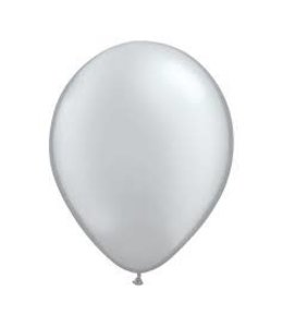 Tuf Tex 16 Inch Qualatex Round Latex Balloons 50ct-Silver