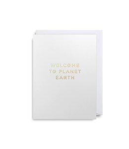 Lagom Greeting Card (90 X 120)mm - Welcome to Planet Earth