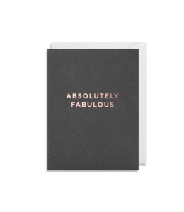 Lagom Greeting Card (90 X 120)mm - Absolutely Fabulous