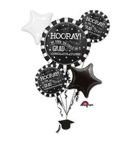 Anagram P75 HOORAY GRAD-BALLOON BOUQUET