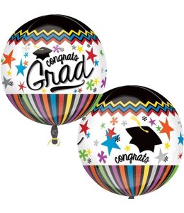 Anagram 17X18 Inch Orbz Balloon-Congrats Graduation