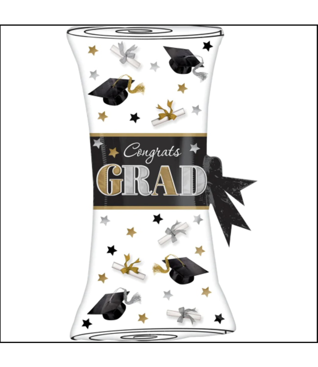 Anagram 18 X 31 Inch Supershape Balloon-Festive Grad Diploma