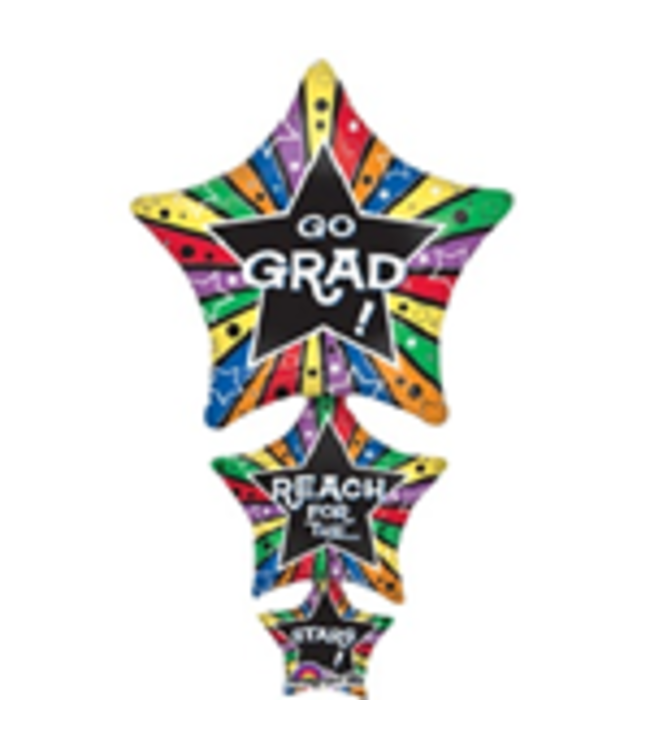 Anagram 42 Inch Mylar Shape Balloon-Grad Star Stacker