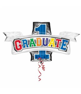 Anagram Mylar Shape Balloon-Number 1 Graduate
