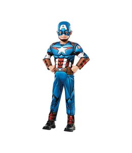 Rubies Costumes Captain America Deluxe M/Child (5-6)yrs