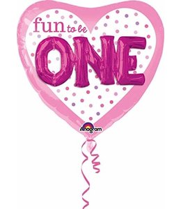 Anagram P75 Fun To Be One Baby Girl Multi Balloon