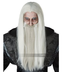 California Costumes Dark Wizard Wig & Beard