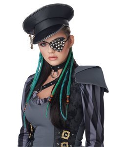 California Costumes Clip-In Dreads-Aqua