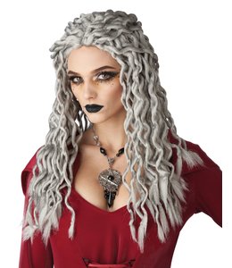 California Costumes Gray Crinkle Dreads Wig