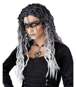 California Costumes Ombre Crinkle Dreads Gray-White Wig
