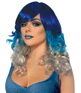 Rubies Costumes Wig-Space Goddess-Blue/Gray