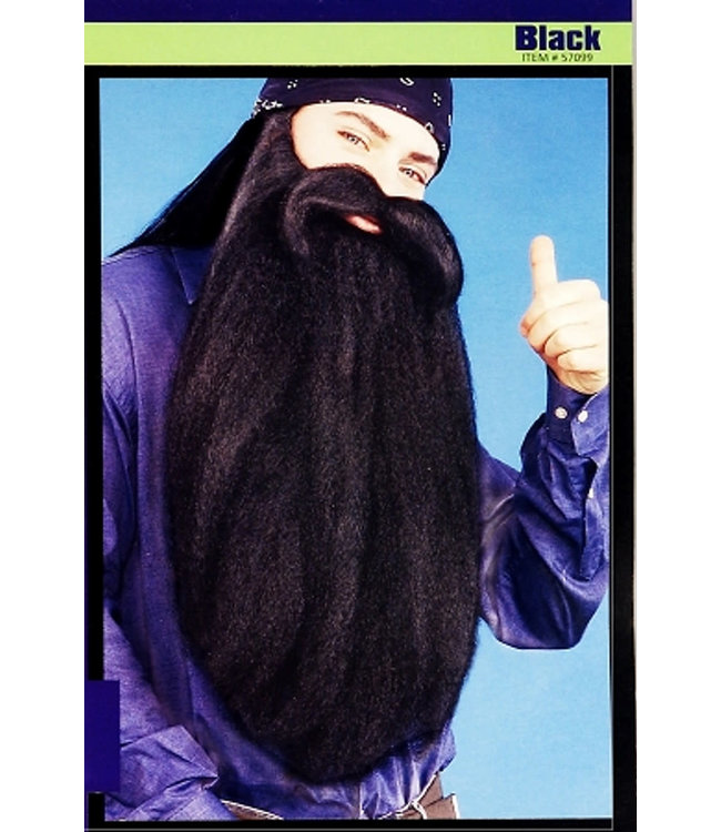 Rubies Costumes 18 Inch Beard/Moustache-Black