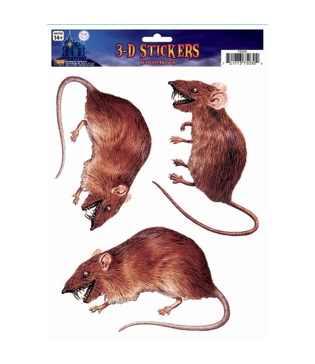 Rubies Costumes 3D Window Sticker-Rat