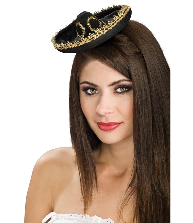 Rubies Costumes Mini Sombrero Black-Gold