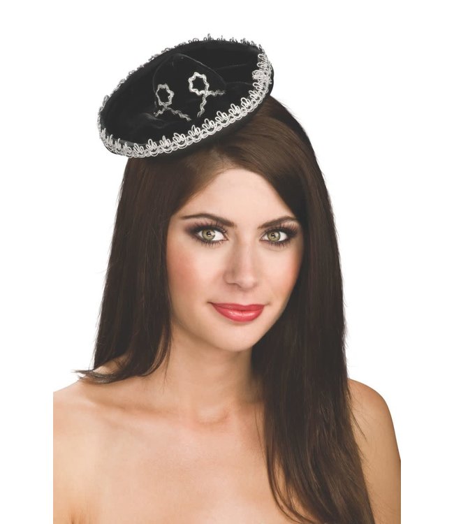 Rubies Costumes Mini Sombrero Black-Silver