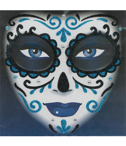 Rubies Costumes Day of The Dead-Glitter Tattoos-Blue