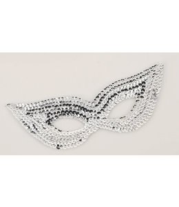 Rubies Costumes Sequin Eye Mask-Silver