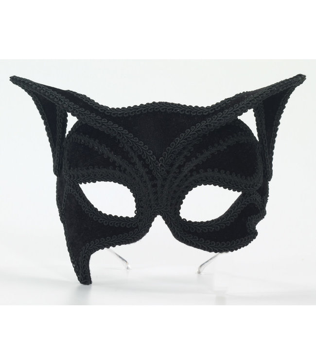 Rubies Costumes Black Cat Half Mask On Glasses