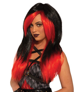 Rubies Costumes Wig-Demon Mistress-Red/Black