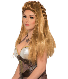 Rubies Costumes Viking-Wig-Female Warrior-Brown