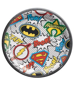 Amscan Inc. Justice League Heroes Unite 7 Inch Round Plates