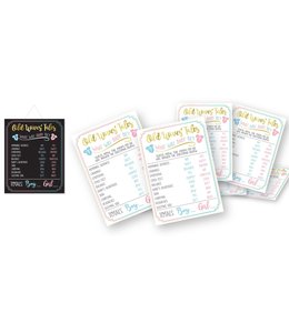Amscan Inc. Old Wives' Tale  Gender Reveal Game