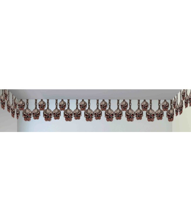 Rubies Costumes Dungeon Decor Hanging Skulls Border