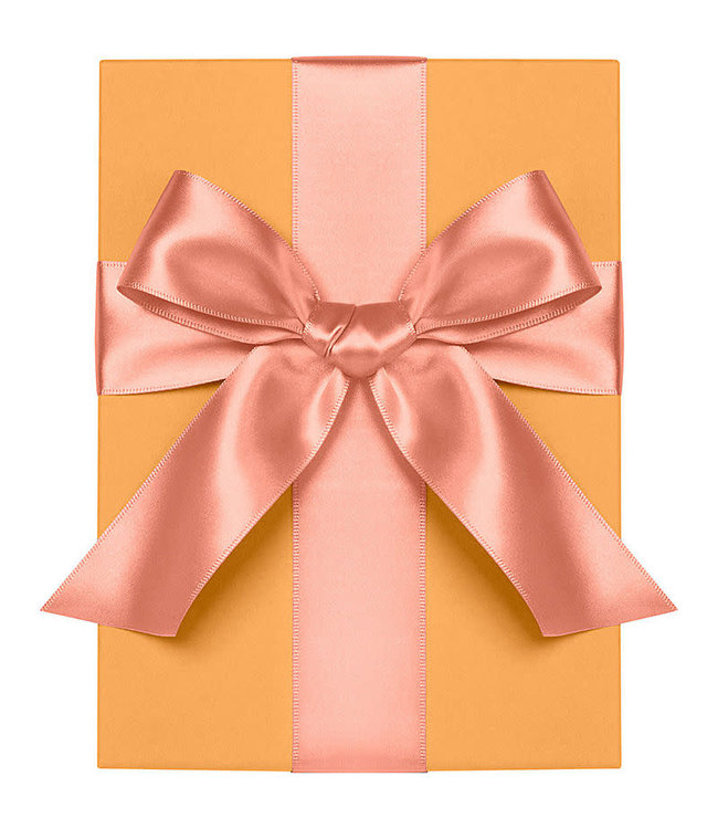 waste not paper Ribbon Double Faced Satin (1.5 X360) Inches-Coral
