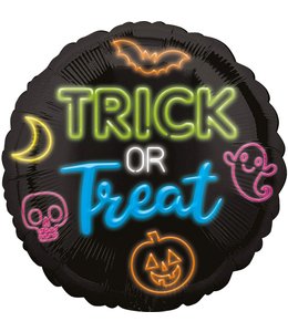 Anagram 18 Inch Neon Trick Or Treat Foil Balloon