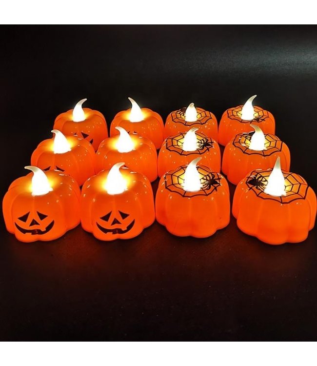 Rubies Costumes Pumpkin Led Candle Display Box of 12