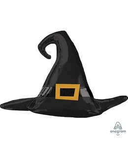 Anagram Witch Hat Satin Black Supershape Foil