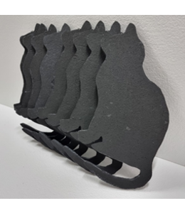 Styrofoam Halloween Cutout 16X30 cm-Black Cat Profile