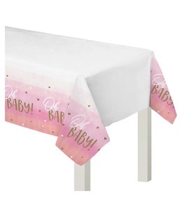 Amscan Inc. Oh Baby Girl Plastic Table Cover