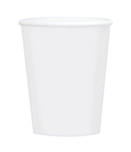 Amscan Inc. White Economy Solid Paper Cups, 9oz.