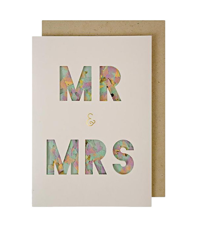 Meri Meri Mr. & Mrs.  Confetti Shaker Card