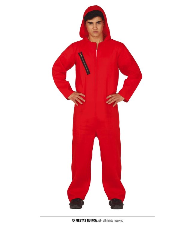 Fiestas Guirca Red Hooded Convict Overall