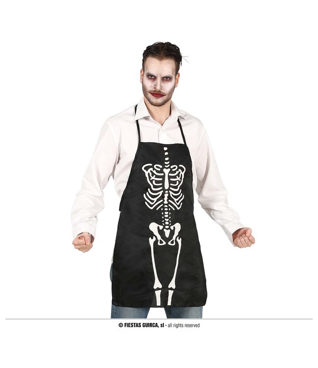 Fiestas Guirca Skeleton Apron