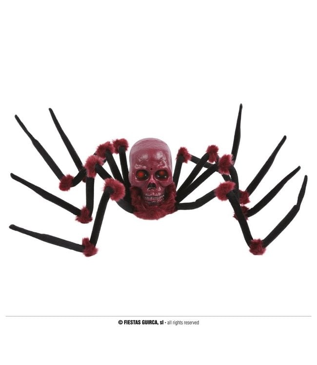 Fiestas Guirca Red Skeleton Spider 90 Cm