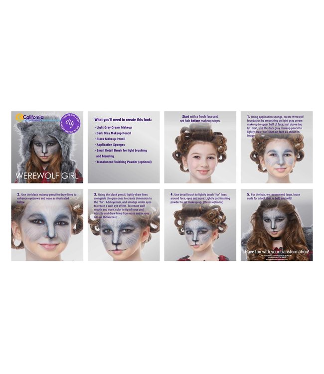 California Costumes Werewolf Girl Fantasy Party