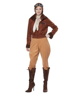 California Costumes Amelia Earhart/Aviator Women Costume