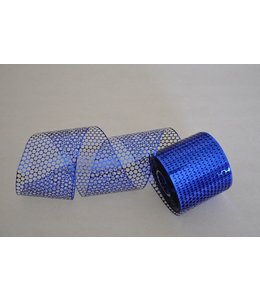 Conwin Carbonic Ribbon Plastic w Punctured Holes 3.5 Inch X 500 Yd -  Blue