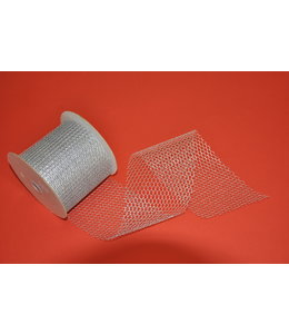 Cozys Ribbon Chicken Wire -  Silver 4 Inch X 25 Yd