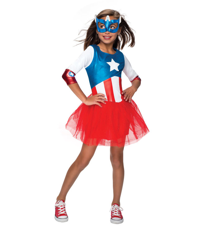 Rubies Costumes Captain America Metallic Dress