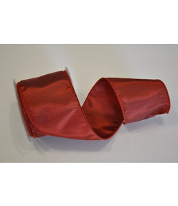 May Arts Ribbon  Iridescent Wired Taffeta 3 Inch X 12 Yd -  Red