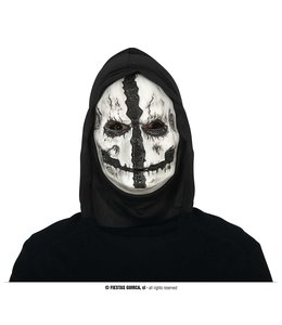 Fiestas Guirca Skull Pvc Mask With Hood