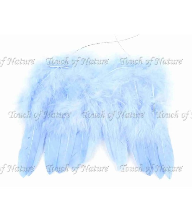 Midwest Design Imports Mini Feather Wings (7x6) Inches - Light Blue