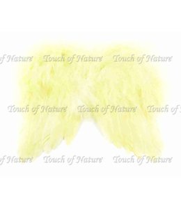 Midwest Design Imports Mini Feather Wings 7x6" Baby Yellow 1pc