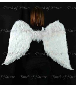 Midwest Design Imports Feather Angel Wings & Halo (43x27) Inches  w/Elastic Straps-White